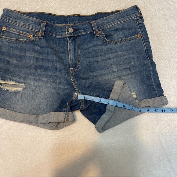 Levi's Stretch Denim Jean Shorts Summer Casual Women's 32 - Picture 4 of 9
